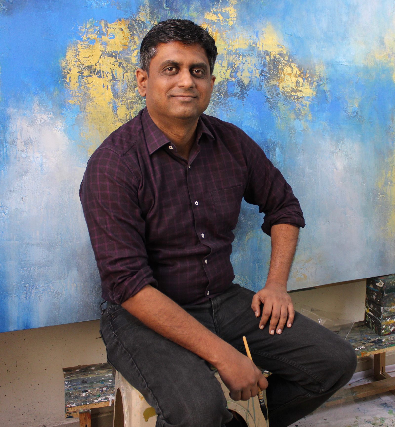 Dr. Vaibhav Patil in his studio